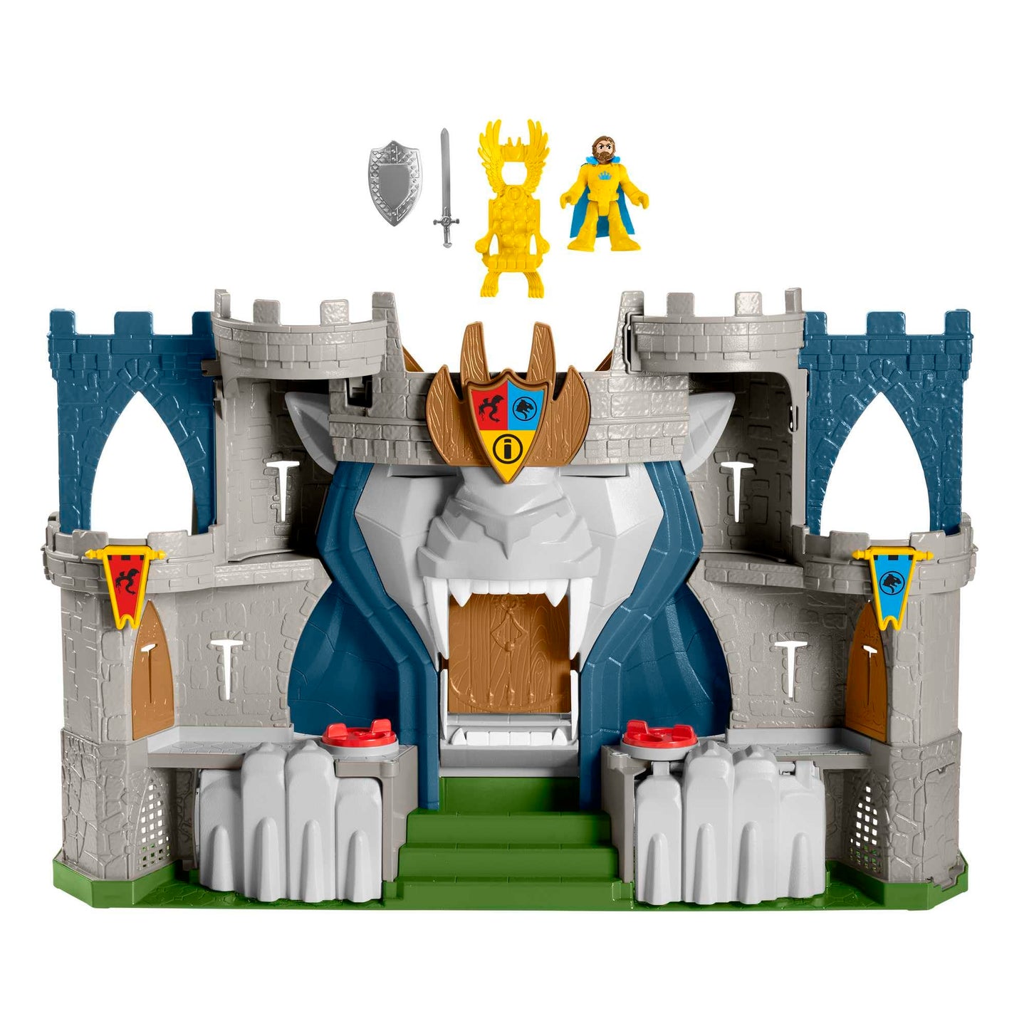 Fisher Price Imaginext The Lion's Kingdom Castle Medieval-Themed Playset with Figures for Preschool Kids Ages 3 to 8 Years, Mixed, 0194735009640
