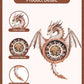 Rnfinewow 3D Puzzles for Adults, 3D Puzzle Dragon Clock Kit (with Pendulum), Wooden Puzzles for Adults Home Wall Decor Dragon Clock Christmas Day
