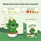 HIGH GODO Flowers & Cactus Party Favors Building Sets, 6 Pack Succulents Tiny Plants Bonsai Décor Model Kits, Goodie Bag Stuffers, Prize Box Toys