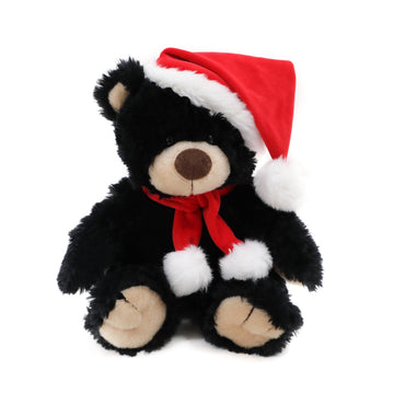 Plushland Adorable Soft Noah Teddy Bear, Stuffed Animal Holiday Toys with Hat and Scarf Christmas Accessories - A Perfect Toy Gift for Kids 12 Inches