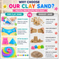 Carolart Stretchy Sensory Sand, Soft Cloud Sand, Play Sand Refill for Kids