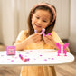 PLUS PLUS 240 Piece Glitter Mix Tube & Baseplate - Mini Interlocking Building Blocks Set, Stem Toys for Kids - Sensory Bin Fillers/Waffle Blocks Gifts