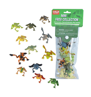 Wild Republic Polybag Mini Frog Figurines - 11"