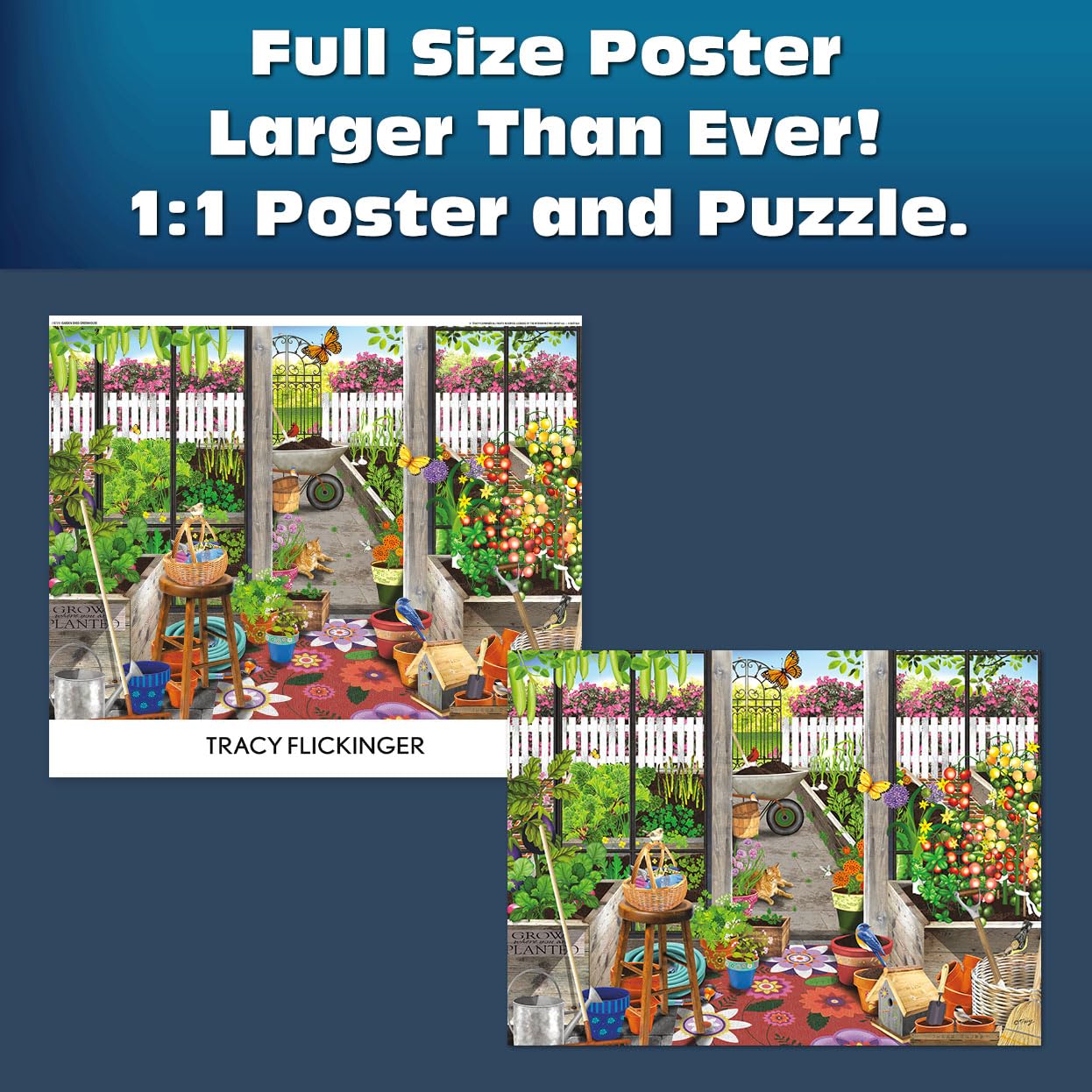 Buffalo Games - Garden Shed Greenhouse - 1000 Piece Puzzle for Adults