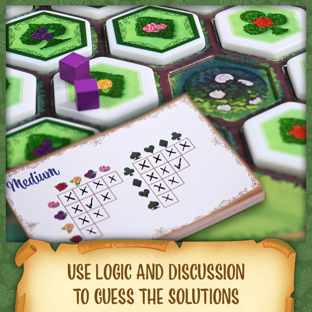 Paint the Roses Deluxe Board Game | Cooperative Alice in Wonderland Deduction Game | Includes Escape the Castle Expansion | 2-5 Players | Age 11+