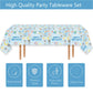 Space Birthday Party Tablecloths 1pc First Trip Around The Sun Table Cover Two The Moon Table Cloths for Ourter Space Theme Boys Baby Shower 1st 2nd