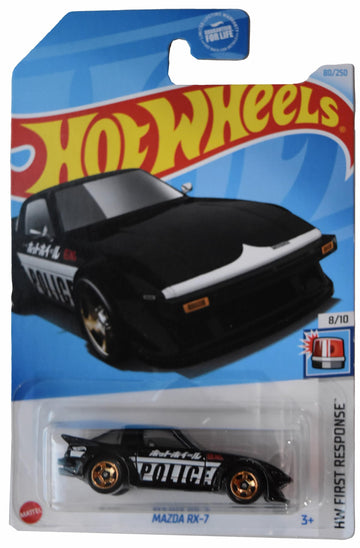 Hot Wheels Mazda RX-7, First Response 8/10 [Black] 80/250