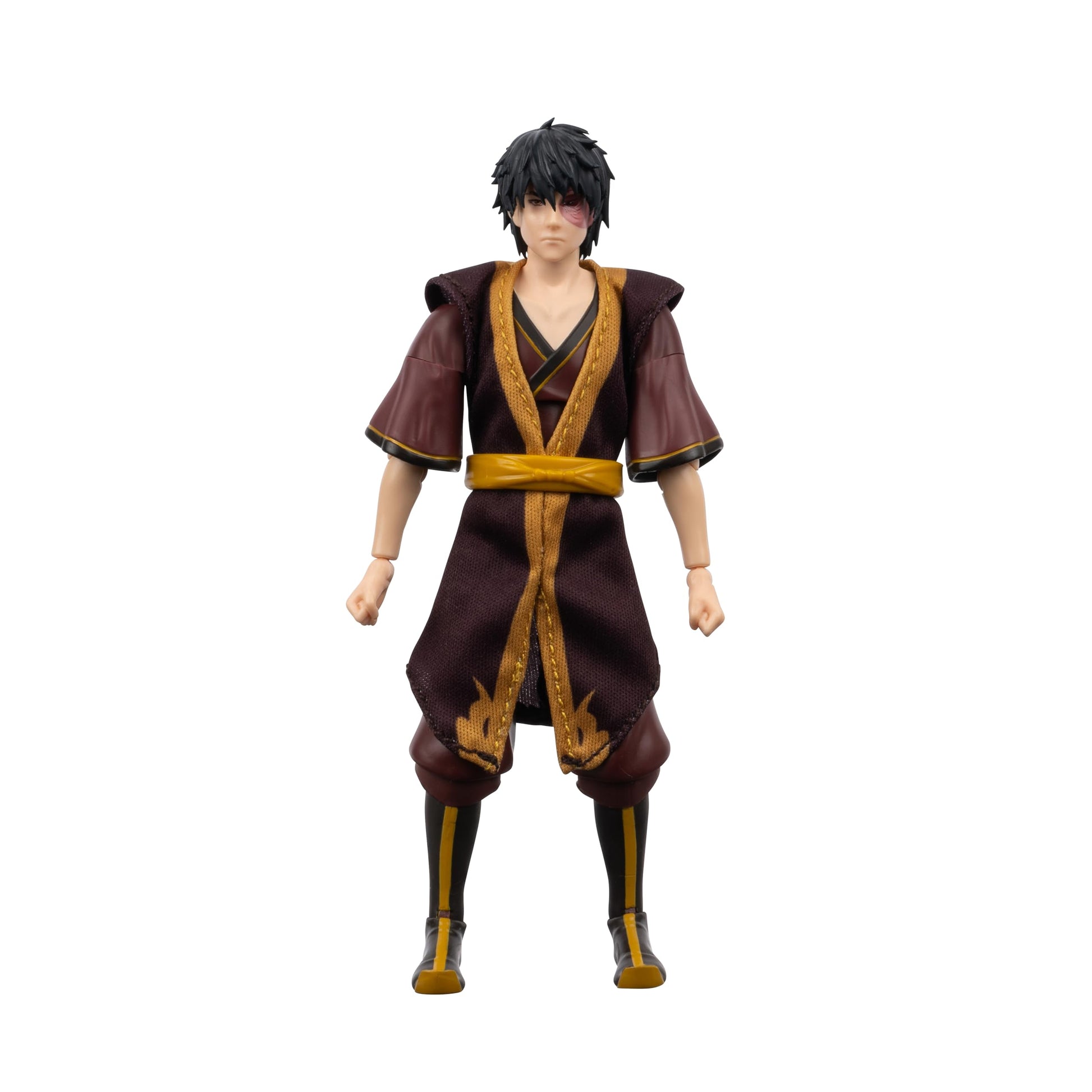 Avatar: The Last Airbender Zuko (Book Three) - 6.5-Inch Scale Figure with Alternate Faceplate, Swappable Hands, and Fire Bending Effect
