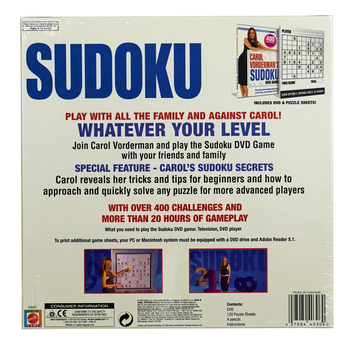 Mattel Sudoku DVD Game