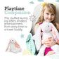 Plushible Easter Bunny Stuffed Animal, 14" (White) - Soft Embroidered Stuffed Bunny Plush Toy for Kids, Newborns, Boys & Girls, Cuddly and Adorable