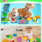 Bath Toys for Kids Ages 1-3 - Christmas Stocking Stuffers - Birthday Gifts for 1 2 3 Year Old Boys Girls Mold Free Bath Toy - Toddler Pool Bathtub