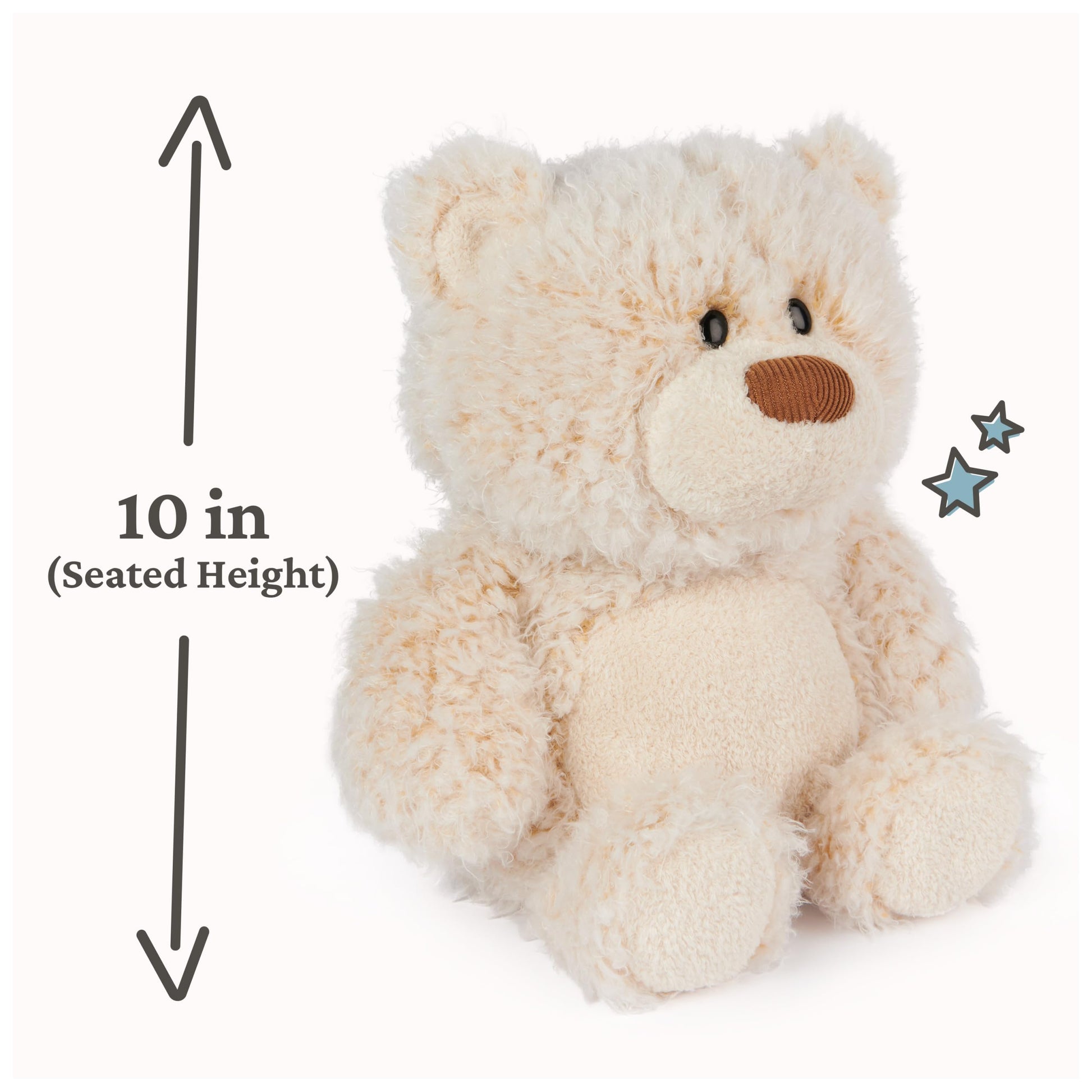 GUND Bubbles 10-Inch Whimsical Brown Teddy Bear Plush Toy for Ages 0+