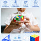 CFMOUR Magnetic 3x3 Speed Cube, Stickerless Magic with Stand, 48 Magnets