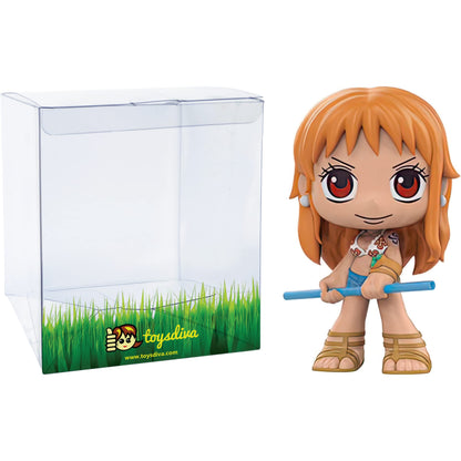 Nami: Fun ko Mystery Minis Vinyl Figurine Bundle with 1 Compatible 'ToysDiva' Graphic Protector (30608 / C)