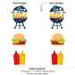 Big Dot of Happiness Fire Up the Grill - Summer BBQ Picnic Party Centerpiece Sticks - Table Toppers - Set of 15