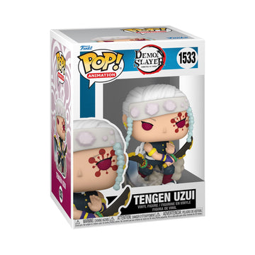 Funko POP! Animation: Demon Slayer - Tengen Uzui - 1/6 Odds for Rare Chase Variant - Metallic - Collectable Vinyl Figure - Gift Idea - Official