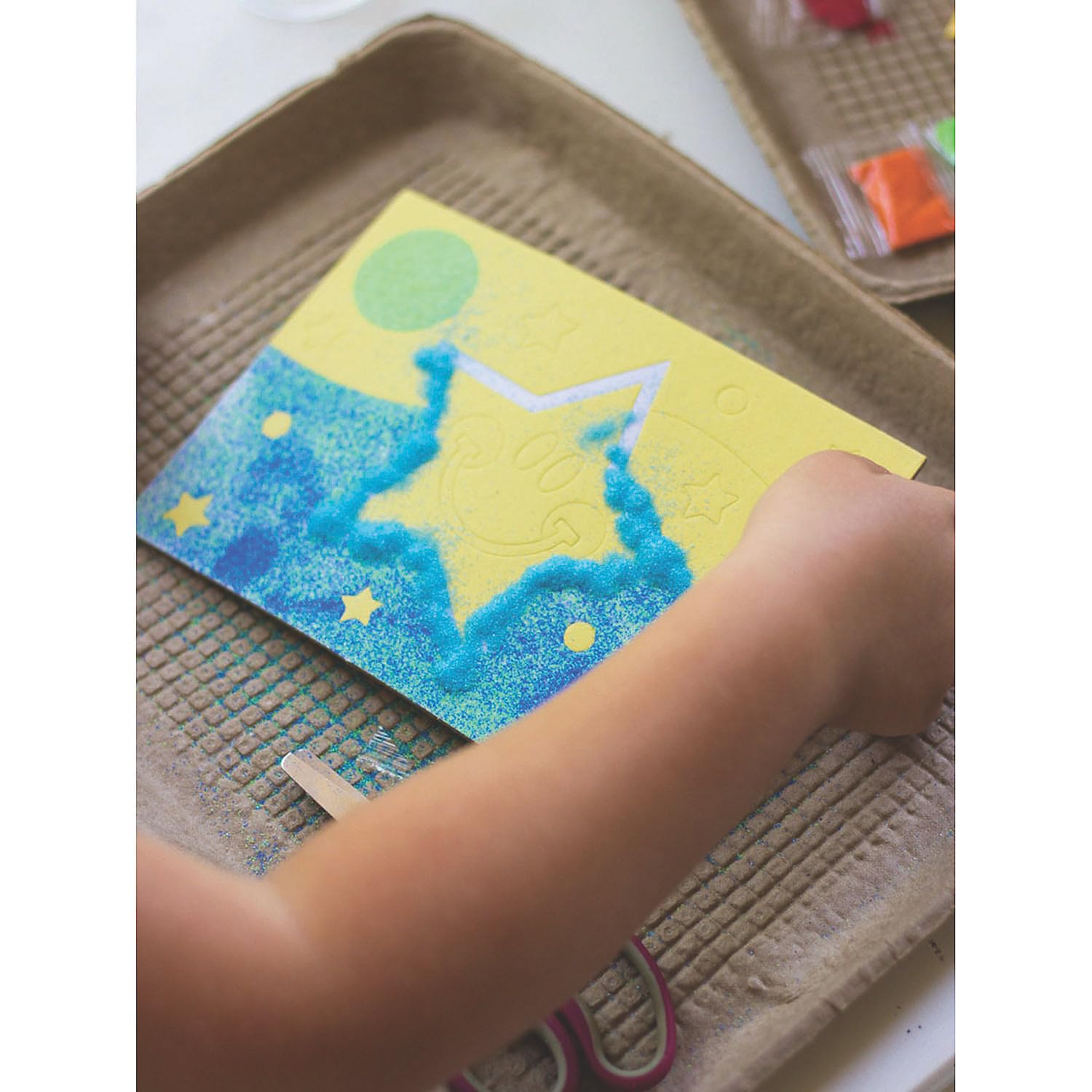 Fun Express Awesome Outer Space! Sand Art - Crafts for Kids and Fun Home Activities - VBS 2026 Vacation Bible School Supplies/Decor
