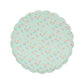 Meri Meri Floral Paper Plates (Pack of 8), Floral Disposable Plates for Party, Scalloped Edge, 2 Sizes (Dinner and Side)