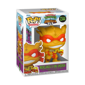 Funko Pop! Animation: Godzilla X Turtles - Michelangelo x King Ghidorah - Collectable Vinyl Figure - Gift Idea - Official Merchandise - Toys for Kids