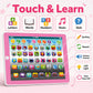 Wenbeier Kids Tablet Learning Pad Toddler Tablet with ABC Word Song Music Number Electronic Interactive Toy for Educational Preschool Boys & Girls 1 2