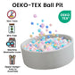 Zedachica Ball Pit for Toddlers 35.43''x11.81 Baby Ball Pits Soft Memory Foam Ball Pit Round Kids Ball Pit Indoor Game Kids Play Ball Pool Ideal Gift