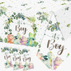 3pcs Dinosaur Baby Shower Tablecloth for Boy Dino Baby Shower Decorations Disposable Waterproof It's a Boy Table Cover, Dinosaur Theme Baby Boy Shower
