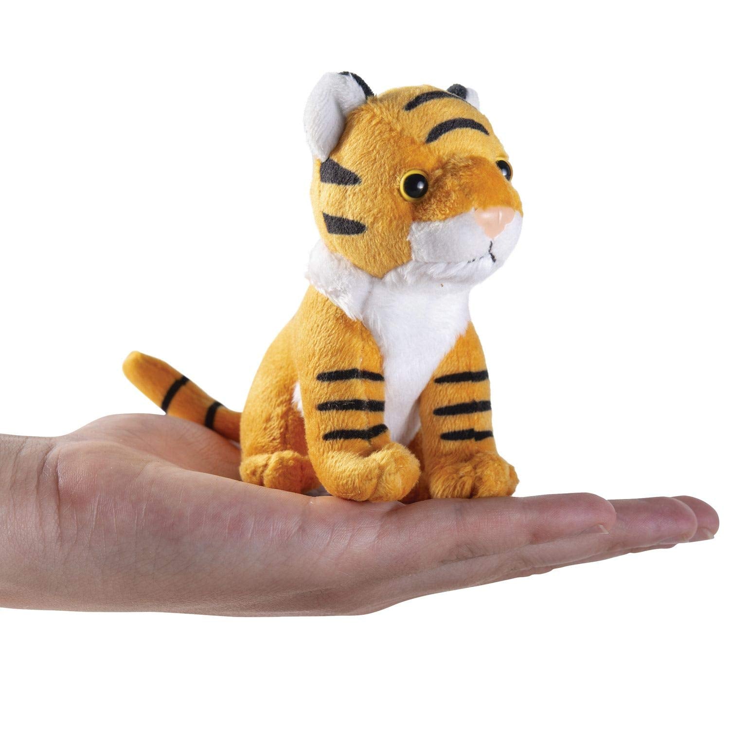 PREXTEX Safari Friends Stuffed Animal Gift Set - 5 Small Plush (Giraffe, Tiger, Lion, Polar Bear, Elephant) Zoo Animals - Machine Washable Stuffed