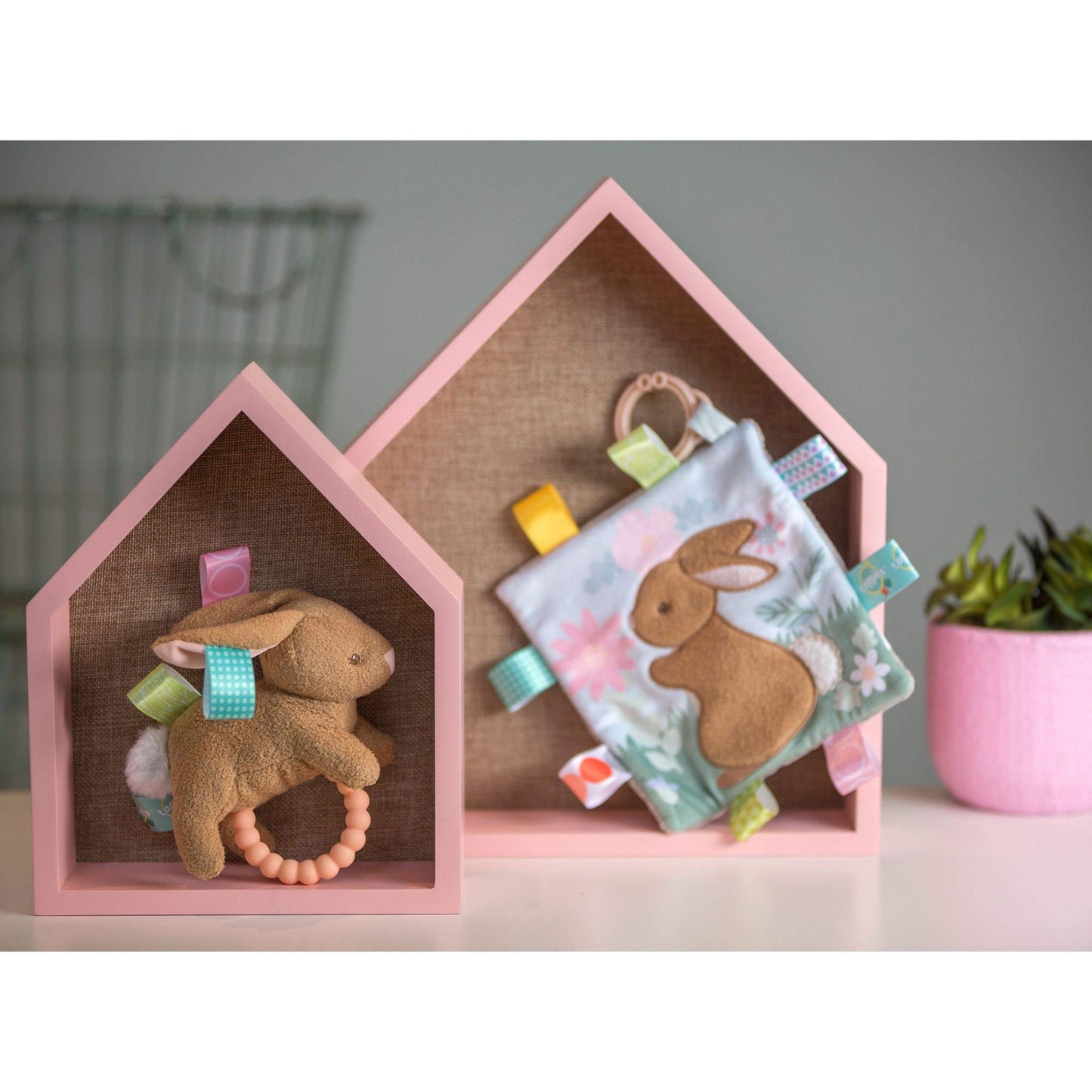 Mary Meyer 40291 Taggies Harmony Bunny Crinkle Teether, 6-inch Length