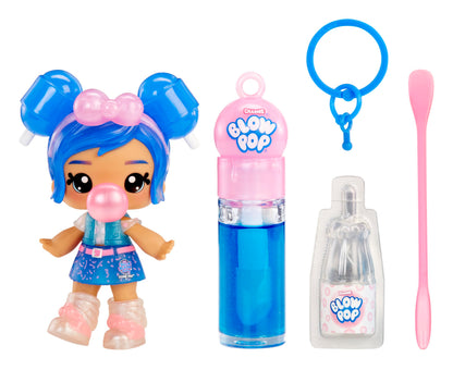 Yummiland Lip Gloss Doll- Licensed Sweets- Blue Raspberry Blow Pop