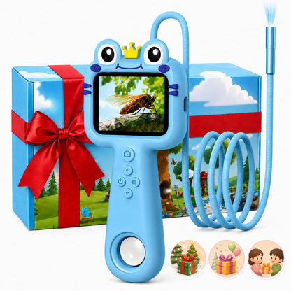 Toy Borescope Camera for Kids - STEM Science Educational Toy for 4 5 6 7 8 9 10 Years Old Kids Birthday Gift, 2.4‘’ Kid Scope Camera for Outdoor