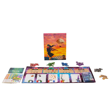 Canvas - Strategic, Artistic, Card Crafting Game, Solo or up to 5 Players, Age 14+, Award-Winning Board Game with Transparent Cards, Premium
