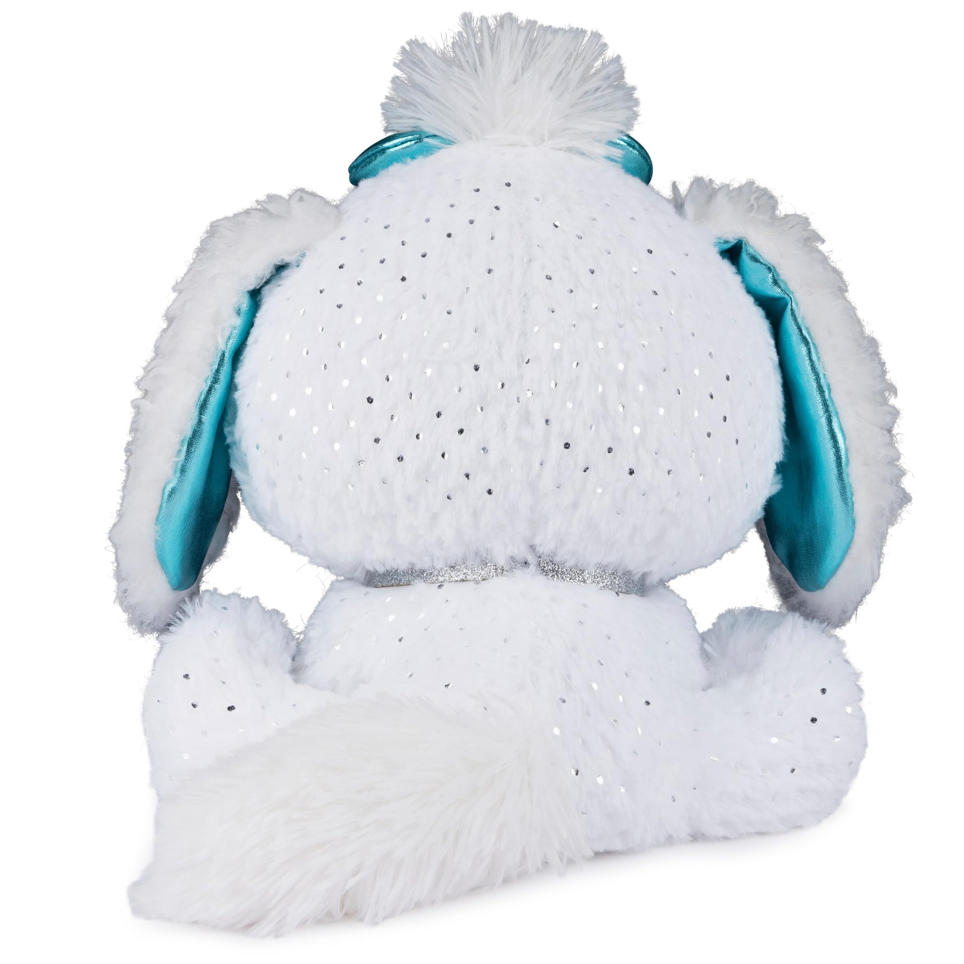 P.Lushes Designer Fashion Pets Bianca Blings Premium Puppy Dog Stuffed Animal, White and Blue, 9"