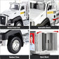 3 Pack City Diecast Semi Trucks Transport Set - Big Toy Garbage Truck, Oil Tanker, & Transport Vehicle Toy with Pull Back Action - 1/50 Scale Metal