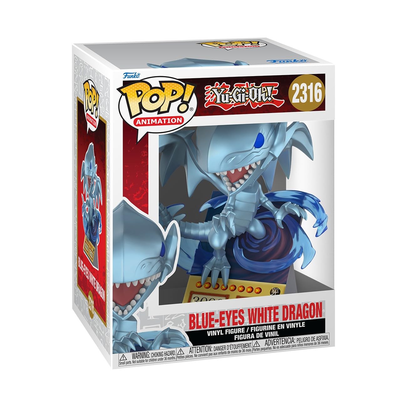 Funko POP! Premium: Yu-Gi-Oh! - Blue Eyes Dragon (Card)
