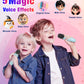Mini Karaoke Machine, Portable Bluetooth Speaker with 2 Wireless Microphones for Kids & Adults, Karaoke Microphone with LED Lights, Gifts for Girls &