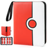 Collectible Trading Card Binder, 400 Pockets Card Holder with 50 Removable Sleeves, Portable Collection Binder Album Book Case Storage, Zipper Card