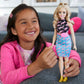 Barbie Fashionistas Doll #202, Curvy with Blonde Hair, Girl Power Print Outfit & Accessories Including Sneakers & Fanny Pack