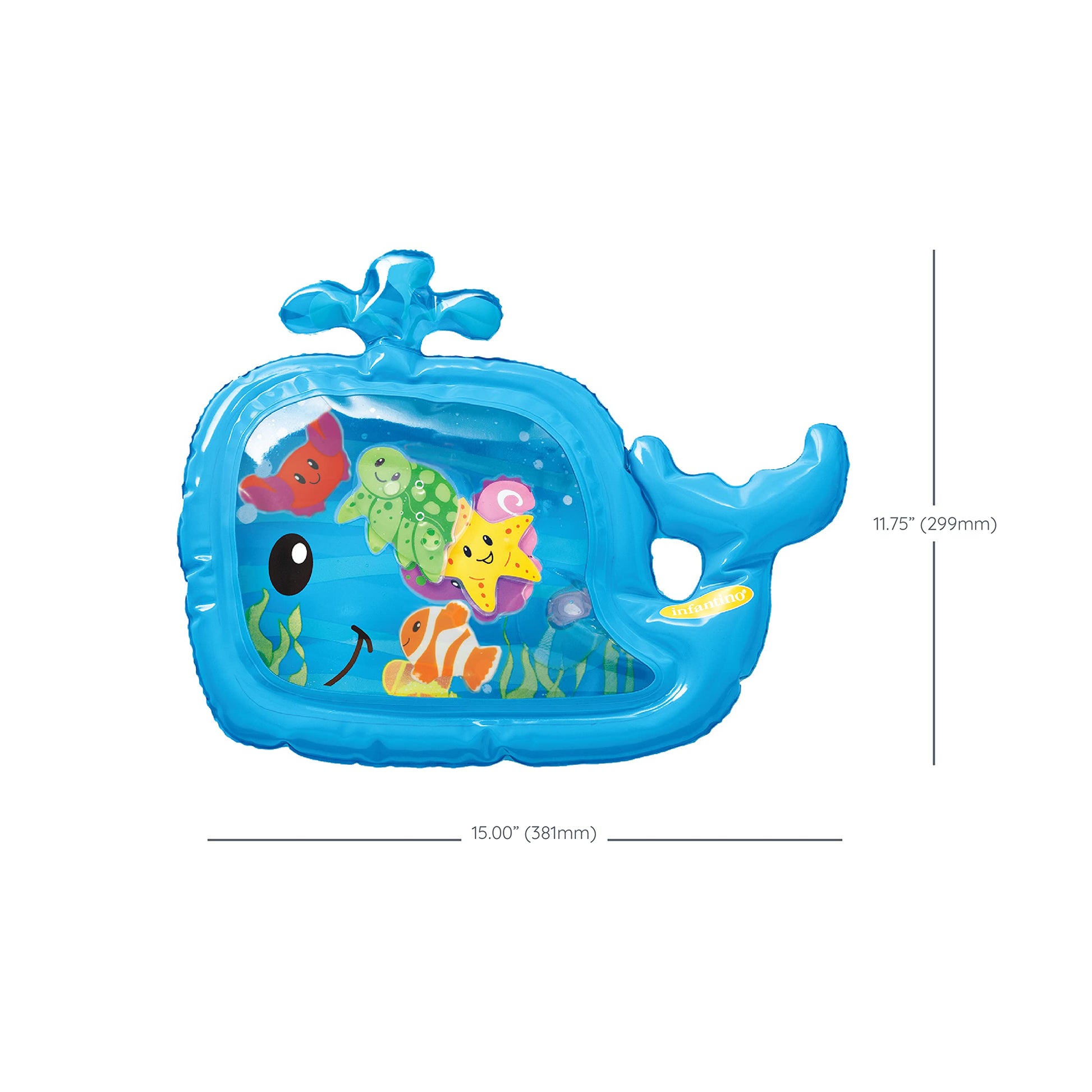 Infantino Jumbo Pat & Play Water Mat Sea Theme, 3+ Months