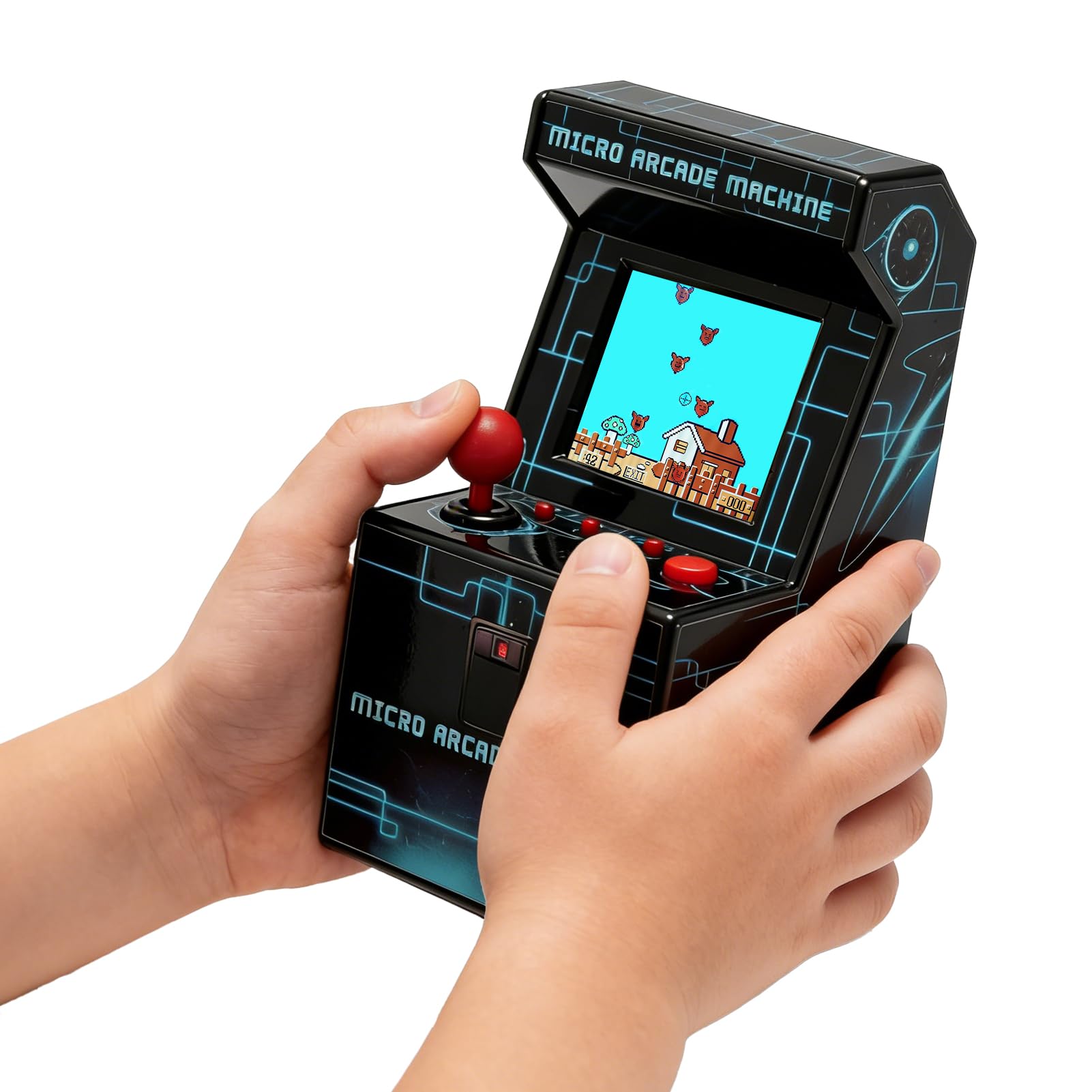 Retro Handheld Game Console for Kids, Mini Arcade Machine with 240 Built-in Games, Portable Travel Toy, Ready to Play, 2.5" Screen, Easy Joystick