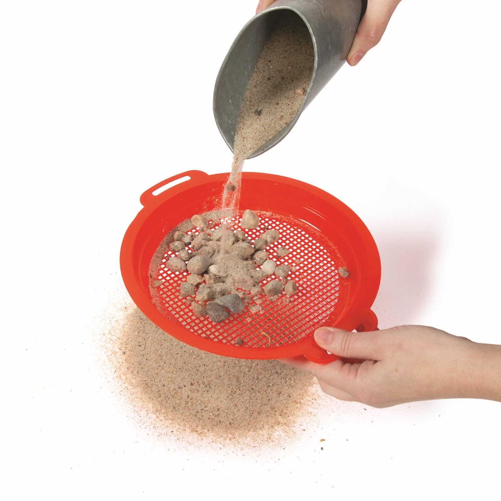 Fun Express 5-Piece Sand Sieve Sifter Set - Colorful Beach Toy Set Kids Outdoor Play & Sand Fun - Perfect Beach Days Receptions & Special Occasions