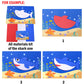 Lovyan 3D EVA Foam Stickers for Toddlers 12PCS Sticky Foam DIY Craft Preschool Art Class Drawing Sticker Puzzle Art Kit for Kids Boys Girls (Sea