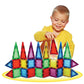 POPULAR PLAYTHINGS Mag-Snaps Magnetic Construction Set, Stem Building Toy for Kids Ages 3 & Up, Gifts for Children and Classrooms - 48 Pieces