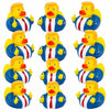4E's Novelty 6 Rubber Ducks Bulk - Pack of 6 - Small 2.3 Inch, Rubber Duckies Great for Jeep Ducking, Christmas White Elephant Exchange Gag Gift