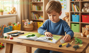 Gemini&Genius Life Cycle of Frog Figurines, Bullfrog Growth Diary Figures
