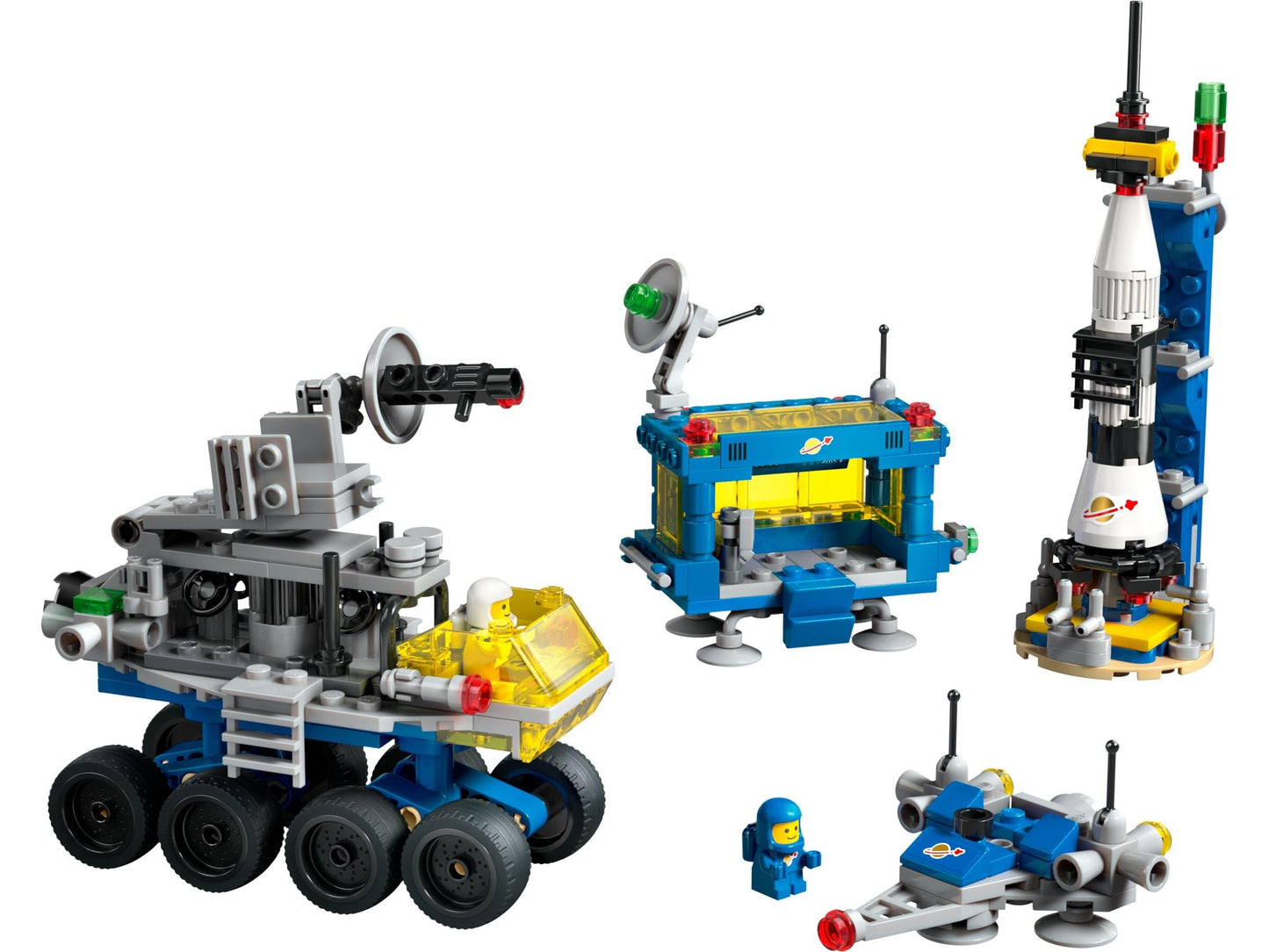 LEGO 40712 Micro Rocket Launchpad: 325 Pieces - Nostalgic Space Toy Set for Adults and Kids 9+, Inspired by Classic Space Sets from The 70s and 80s