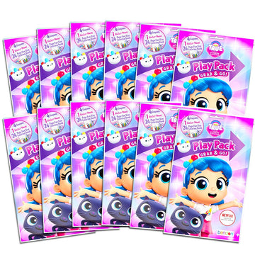 True & Rainbow Kingdom Party Favors Pack Play Packs Filled with Stickers, Coloring Books, and Crayons | 12-Pack