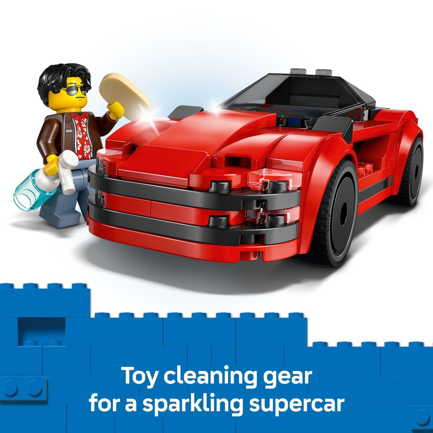 LEGO City Red Sports Car Toy - Building Toy for Kids, Boys and Girls, Ages 5+ - Educational Gift for Birthdays and Holidays - Includes Driver