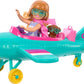 Barbie Chelsea Can Be Doll & Plane Playset, 2-Seater Aircraft with Spinning Daisy Propellor & 7 Accessories, Includes Pet Puppy & Stickers