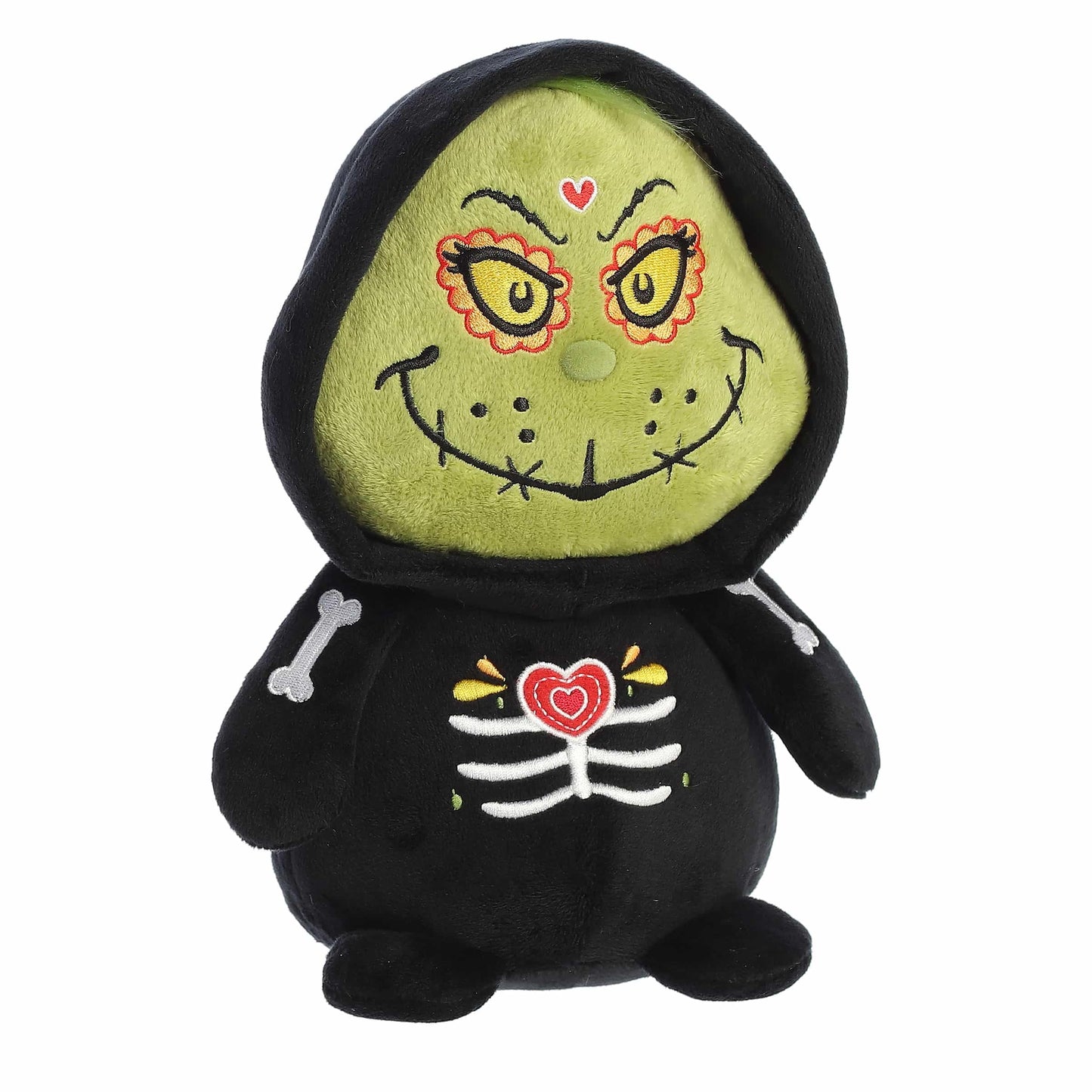 Aurora® Whimsical Dr. Seuss™ Día De Los Muertos Grinch Stuffed Animal - Officially Licensed Plush for Decorations and Play - Perfect for Kids