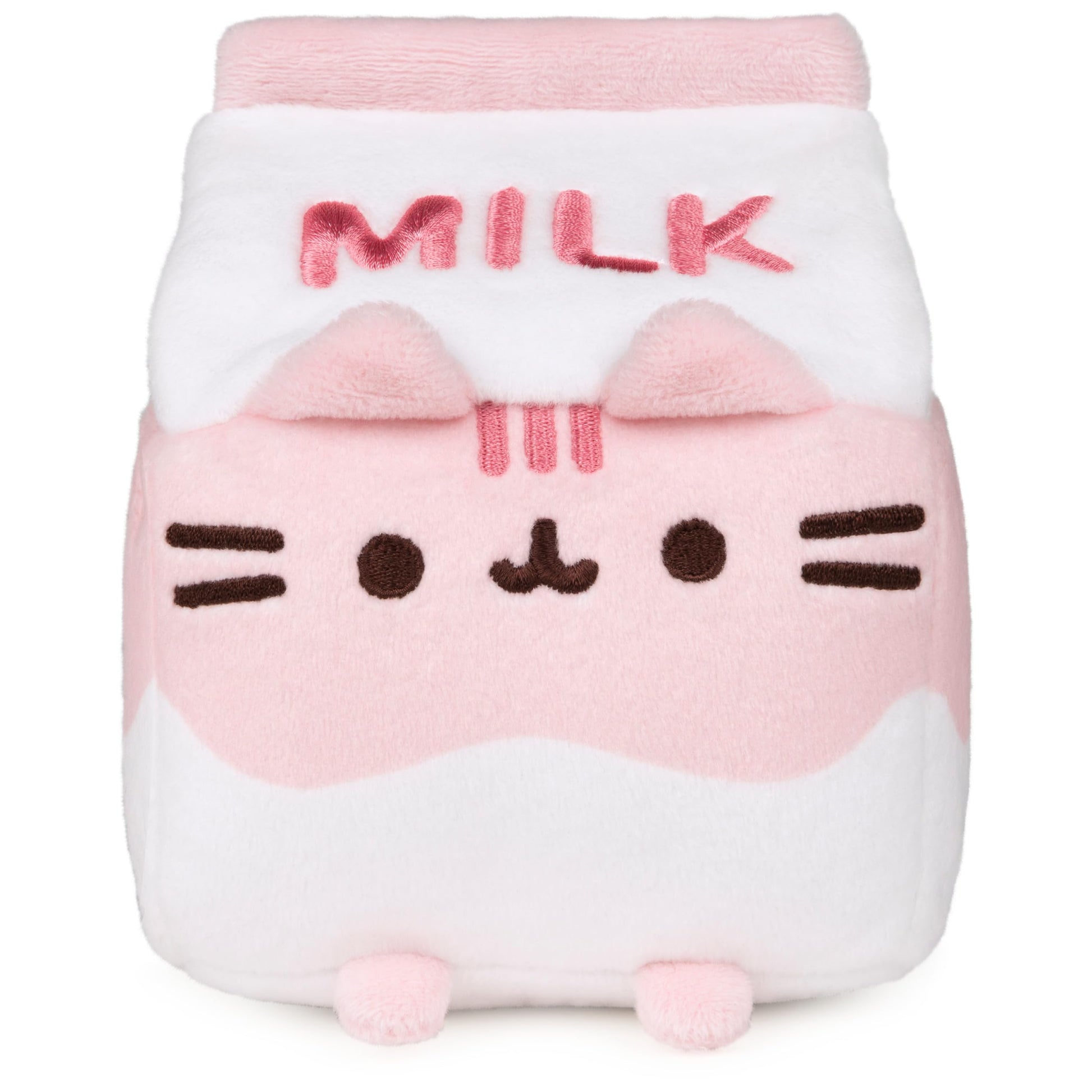 GUND Pusheen Strawbwerry Milk Sip 6-Inch Plush Toy for Ages 8+